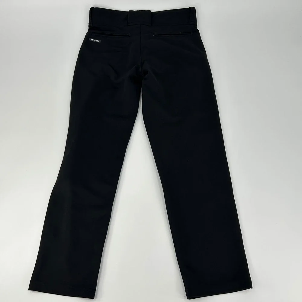 Adidas Mens Climalite Baseball Pants Black Athletic Trousers Medium Reinforced
